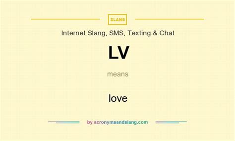 lv meaning in english|lv meaning in text.